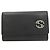 Gucci Interlocking G Leather Key Case Black