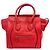 Céline Bolsa de mão Celine Luggage Mini Vermelho