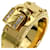 Bague Kelly Hermès en or jaune 18K avec diamants  - vue 9
