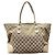 Gucci Canvas Leather Handbag Tote Bag White Beige - view 2