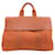 Hermès Sac à main Hermes Valparaiso MM en Orange Toile Chevron  - vue 1