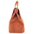 Hermès Sac à main Hermes Valparaiso MM en Orange Toile Chevron  - vue 3