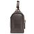 Borsa a mano in pelle con logo Tod's Marrone scuro - vista 3