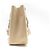 Borsa Chanel Shopping GM Logo CC in Pelle Caviar Beige & Palladio - vista 4
