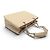 Borsa Chanel Shopping GM Logo CC in Pelle Caviar Beige & Palladio - vista 6
