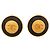 ORECCHINI VINTAGE CHANEL 1993 A CLIP TONDI RIGATI CON LOGO CC D'oro