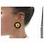 ORECCHINI VINTAGE CHANEL 1993 A CLIP TONDI RIGATI CON LOGO CC D'oro - vista 9