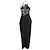 Vestido largo con cuello halter Coralia de The Row en poliamida negra Negro - vista 3