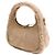 Miu Miu Wander Shearling Handtasche mit Tragegriff, aus beigem Schafsfell - Ansicht 3