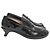 Mocasines Loewe Terra con tacón kitten-heel en piel negra Negro