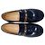 Timeless Mocassini Chanel Shiny Logo in pelle di vitello lucida blu - vista 5