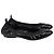 Timeless Bailarinas Chanel CC Cap-Toe en charol negro