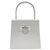 Salvatore Ferragamo Gancini Aluminum Handbag Silvery