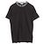Moncler Neckline Logo Cotton Top Black