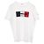 Camiseta de algodón con logo Moncler Blanco Roja Azul marino