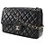 Chanel Classic Double Flap Tasche aus Lammleder 2way Shoulder Bag Schwarz - Ansicht 2