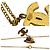 Collana con pendente Chanel Coco Mark Hat D'oro - vista 3