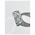 Tiffany & Co. Platinring mit geflochtenem Diamant-Design Silber - Ansicht 3