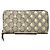Portafoglio lungo con zip Gucci GG Supreme Bee Beige