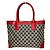 Borsa Tote Gucci GG Canvas Rosso Beige
