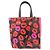 Borsa a 2 vie in pelle Marni Museo Lip Pattern Nero Rosa