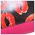 Borsa a 2 vie in pelle Marni Museo Lip Pattern Nero Rosa - vista 14
