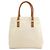 Céline Celine Horizontal Canvas Cabas Handtasche Braun Weiß - Ansicht 2