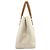 Céline Celine Horizontal Canvas Cabas Handtasche Braun Weiß - Ansicht 3