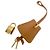 Céline Celine Horizontal Canvas Cabas Handtasche Braun Weiß - Ansicht 8