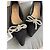 Autre Marque Anna Field Bailarinas de Nubuck Negro - vista 3