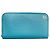 Cartera larga bi-fold de cuero turquesa Gucci