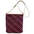 Borsa a tracolla Burberry Blue Label con motivo Check Porpora