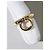 Anello Salvatore Ferragamo Gancini in oro giallo 18K D'oro - vista 3