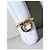 Anello Salvatore Ferragamo Gancini in oro giallo 18K D'oro - vista 4
