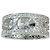 Tiffany & Co. Platin-Diamantring Cutout Cigar Band Silber