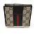 Cartera tríptico para mujer Gucci en piel marrón y lona Castaño - vista 2