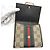 Cartera tríptico para mujer Gucci en piel marrón y lona Castaño - vista 6