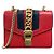 Borsa a mano/Borsa a tracolla Gucci Sylvie 431666 Rosso