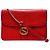 Borsa a tracolla in pelle Gucci Interlocking G Rosso