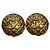 Orecchini a clip Chanel Matelassé Coco Mark Gold D'oro