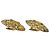 Orecchini a clip Chanel Matelassé Coco Mark Gold D'oro - vista 2
