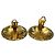 Orecchini a clip Chanel Matelassé Coco Mark Gold D'oro - vista 4