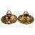 Orecchini a clip Chanel Matelassé Coco Mark Gold D'oro - vista 5