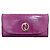 Gucci Double G Continental Wallet Pink Rot Lila