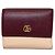 Gucci Double G Mini-Wallet zweifarbig Braun Pink