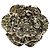 Chanel Camellia B13P Light Stone Ring Silber
