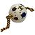 Bracciale Chanel Coco Mark 98P Soccer Ball per donna Bianco D'oro - vista 7