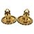 Orecchini a clip Vintage Chanel Coco Mark Gold D'oro - vista 5
