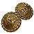 Orecchini a clip Vintage Chanel Coco Mark Gold D'oro - vista 9
