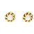 Orecchini a clip Chanel placcati oro con perle sintetiche Bianco D'oro